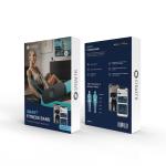 Banda elastica smart STRAFFR Medium, Lungime 2m, Rezistenta 5-15kg, Baterie reincarcabila USB-C, Conectare Bluetooth la aplicatia STRAFFR, Silicon, Cyan 5 - lerato.ro