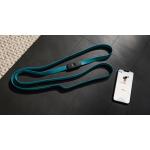 Banda elastica smart STRAFFR Medium, Lungime 2m, Rezistenta 5-15kg, Baterie reincarcabila USB-C, Conectare Bluetooth la aplicatia STRAFFR, Silicon, Cyan 6 - lerato.ro