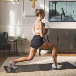 Banda elastica smart STRAFFR Medium, Lungime 2m, Rezistenta 5-15kg, Baterie reincarcabila USB-C, Conectare Bluetooth la aplicatia STRAFFR, Silicon, Cyan 7 - lerato.ro