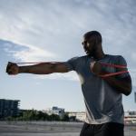 Banda elastica smart STRAFFR Strong, Lungime 2m, Rezistenta 15-25kg, Baterie reincarcabila USB-C, Conectare Bluetooth la aplicatia STRAFFR, Silicon, Rosu 8 - lerato.ro