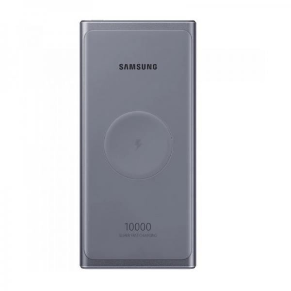 Baterie externa portabila Samsung Dual Port 10000 mAh, Incarcare Wireless Qi, Super Fast Charge, Gri 1 - lerato.ro