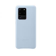 Husa Leather Cover pentru Samsung Galaxy S20 Ultra Sky Blue