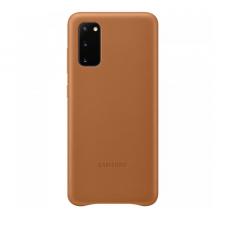 Husa Leather Cover pentru Samsung Galaxy S20 Brown