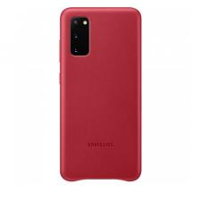 Husa Leather Cover pentru Samsung Galaxy S20 Red