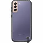 Husa Protective Cover Clear Samsung Galaxy S21 Black 2 - lerato.ro