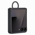 Carcasa Samsung Ring Case compatibila cu Samsung Galaxy Z Flip 7, Negru 2 - lerato.ro