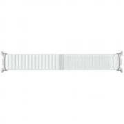 Curea Samsung Fabric compatibila cu Samsung Galaxy Watch 8 40/44/46mm, M/L, Alb