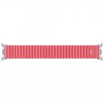 Curea Samsung Fabric compatibila cu Samsung Galaxy Watch 8 40/44/46mm, M/L, Rosu 2 - lerato.ro