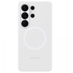 Carcasa Samsung Silicone Magnet Case compatibila cu Samsung Galaxy S26 Ultra, Alb 2 - lerato.ro