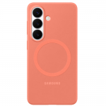 Carcasa Samsung Silicone Magnet Case compatibila cu Samsung Galaxy S26, Coral Red 2 - lerato.ro