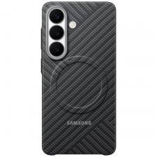 Huse si carcase Samsung , Husa Samsung Carbon Magnet cu MagSafe compatibila cu Samsung Galaxy S26, Dark Grey, lerato.ro