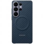 Husa Samsung Carbon Magnet cu MagSafe compatibila cu Samsung Galaxy S26 Ultra, Dark Blue