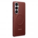 Carcasa Samsung Carbon Magnet compatibila cu Samsung Galaxy S26 Plus, Rosu 4 - lerato.ro