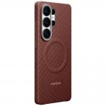 Carcasa Samsung Carbon Magnet compatibila cu Samsung Galaxy S26 Ultra, Rosu 3 - lerato.ro