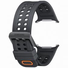 Curea din cauciuc Samsung Marine compatibila cu Samsung Galaxy Watch Ultra 2, Negru