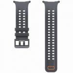 Curea din cauciuc Samsung Marine compatibila cu Samsung Galaxy Watch Ultra 2, Negru 3 - lerato.ro