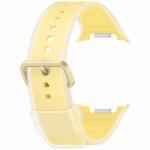 Curea din silicon Samsung Misty compatibila cu Samsung Galaxy Watch 9 S/M, Galben 2 - lerato.ro