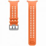 Curea din cauciuc Samsung Marine compatibila cu Samsung Galaxy Watch Ultra 2, Portocaliu 3 - lerato.ro