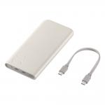 Baterie externa portabila Samsung EB-P3401XUEGWW, 10000mAh, 25W, 3A, 2x USB-C, Bej 6 - lerato.ro
