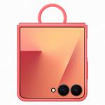 Carcasa Samsung Ring Case compatibila cu Samsung Galaxy Z Flip 7, Rosu 3 - lerato.ro