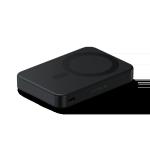 Baterie externa portabila Satechi OntheGo, 10000 mAh, Incarcare Wireless 15W, Compatibila MagSafe, Suport integrat, USB-C, Negru 6 - lerato.ro