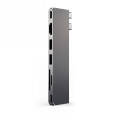 Adaptor Hub 6-in-1 Satechi Pro Hub Slim, 2x USB-C la 2x USB-A / 1x USB-C / 1x USB-C USB4 / 1x HDMI, 1x SD /microSD, 100W, 6K / 60Hz, 40Gbps, Space Grey