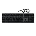 Tastatura  Satechi Slim LX3, Cu fir, USB-C / USB-A, Space Black 2 - lerato.ro