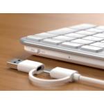 Tastatura  Satechi Slim LX3, Cu fir, USB-C / USB-A, Silver 4 - lerato.ro