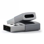 Adaptor USB-A tata la USB-C mama Satechi Aluminium , Gri 3 - lerato.ro