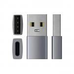 Adaptor USB-A tata la USB-C mama Satechi Aluminium , Gri 4 - lerato.ro