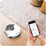 Aspirator robot cu mop Shark Matrix Plus 2in1 RV2620WDEUWH, Matrix Clean, CleanEdge Detect, Autonomie 110 min, Capacitate colectare 0.3l, Alb 11 - lerato.ro