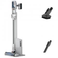 Aspirator vertical fara fir 2in1 Shark IP1251EUT, Autonomie 40 min, Capacitate colectare 420ml, Statie 3in1de golire automata, White / Silver