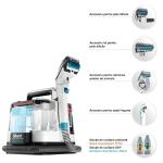 Aspirator cu spalare Shark StainStriker Pet PX200EUT, 450W, rezervor apa/detergent 1.2L, rezervor apa murdara 0.72, Alb 5 - lerato.ro