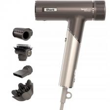 Ondulator pliabil 4-in-1 Shark SpeedStyle Pro Flex, 1700W, 3 setari flux aer, 4 trepte de temperatura, Accesorii incluse, Mokka / SIlver