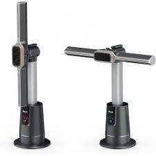 Ventilator turn 2-in-1 Shark TurboBlade Cool and Heat, 2200W, 10 trepte de viteza, Afisaj LED, 116.68 x 29.9 x 34.97 cm, Negru
