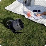 Ventilator portabil Shark FlexBreeze HydroGo FA050EU, 36W, 5 trepte de viteza, Autonomie maxima 12h, Sistem de pulverizare, Gri antracit 7 - lerato.ro