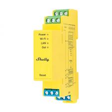 Intrerupatoare Smart WiFi, Releu Shelly RGBWW Pro, 16A, Wi-Fi, LAN, Bluetooth, Montaj DIN Rail, 5 canale, Galben, lerato.ro