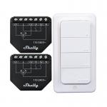 Set 2 comutatoare Smart Shelly Shutter pentru jaluzele/obloane, Control Aplicatie, Telecomanda BLU RC Button 4 inclusa in pachet, Bluetooth 4.2, Wi-Fi, Alb 2 - lerato.ro