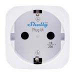 Priza Smart Shelly Plug M Gen3 cu monitorizarea energiei, Putere 3000W, 13A, Bluetooth, WiFi, Compatibila Matter, Aplicatie dedicata, Alb 3 - lerato.ro
