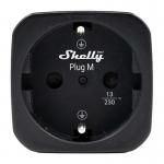 Priza Smart Shelly Plug M Gen3 cu monitorizarea energiei, 3000W, 13A, Compatibila Matter, Bluetooh, WiFi, Negru 2 - lerato.ro
