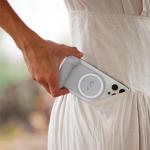 Grip ShiftCam SnapGrip cu MagSafe, 3200mAh, Incarcare Wireless 5W, USB-C, Stone 4 - lerato.ro