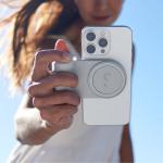 Grip ShiftCam SnapGrip cu MagSafe, 3200mAh, Incarcare Wireless 5W, USB-C, Stone 6 - lerato.ro