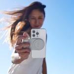 Grip ShiftCam SnapGrip Pro cu MagSafe, 5000mAh, Incarcare Wireless 15W, USB-C, Stone 5 - lerato.ro