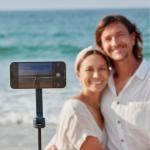 Selfie stick cu trepied ShiftCam SnapStand Max, Compatibil MagSafe, Telecomanda Bluetooth, Unghi reglabil, 1.8m, Midnight 11 - lerato.ro