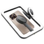 Trepied ShiftCam SnapStudio Light, Compatibil MagSafe, Lampa LED 600lum / 2500-6000K, 1100mAh, USB-C, Midnight 4 - lerato.ro