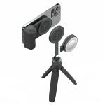 ShiftCam Creator Kit, SnapGrip, Trepied SnapStand, Lumina LED SnapPocket Light, 3200mAh, Rotire 180 grade, Midnight 2 - lerato.ro