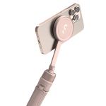 Selfie stick cu trepied ShiftCam SnapPod, Compatibil MagSafe, Roz 2 - lerato.ro