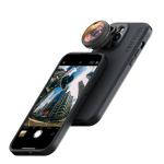 Filtru pentru telefoane ShiftCam LensUltra Fisheye, Unghi de vizualizare 200 grade, Zoom 0.2x, Multi layer AR, Negru 6 - lerato.ro