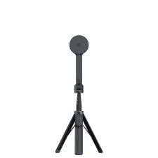 Selfie stick cu trepied ShiftCam SnapStand Selfie, MagSafe, Lungime maxima 75cm, Inclinare 200 grade, Telecomanda Bluetooth, Midnight Grey