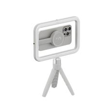 Selfie sticks, Trepied ShiftCam SnapStudio Light, Compatibil MagSafe, Lampa LED 600lum / 2500-6000K, 1100mAh, USB-C, Stone, lerato.ro